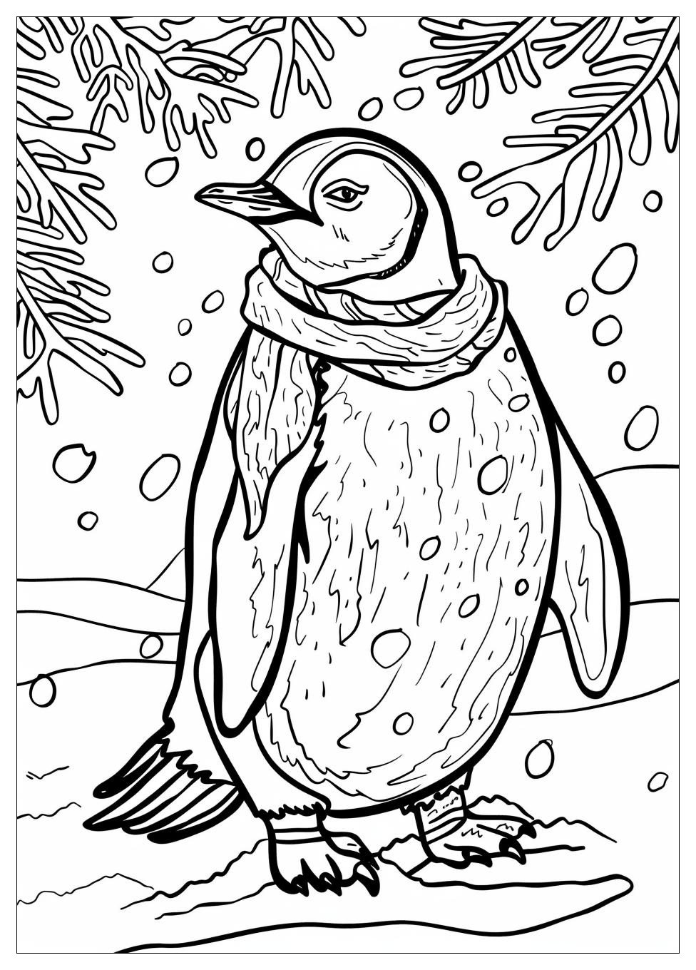 Penguin Coloring Pages-1