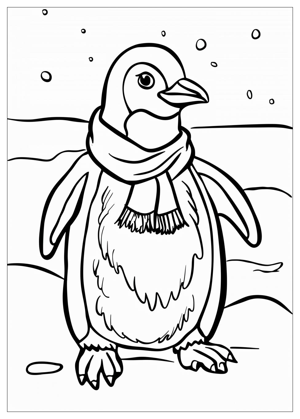 Penguin Coloring Pages-11