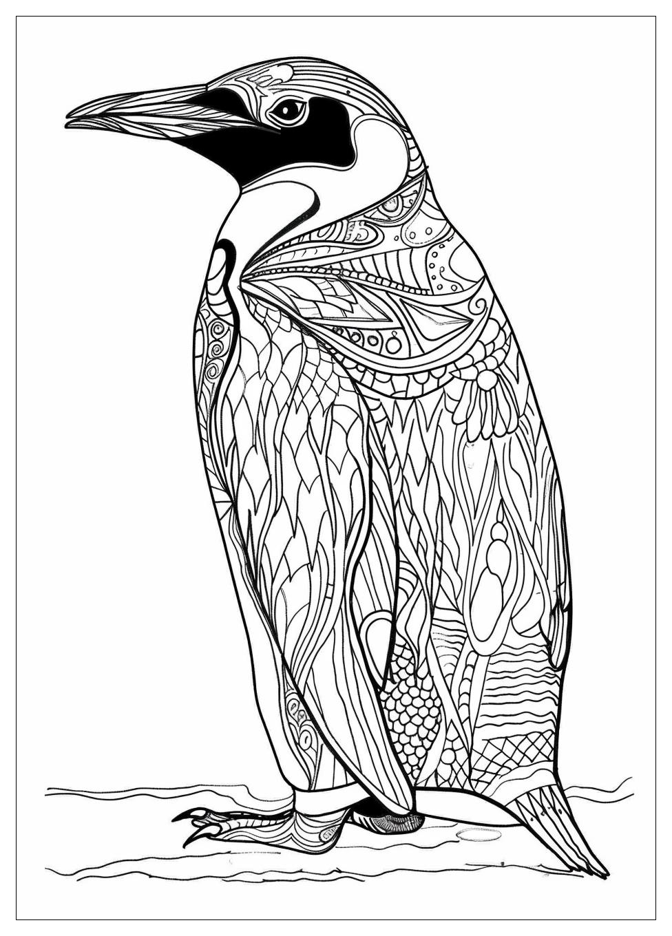 Penguin Coloring Pages-16