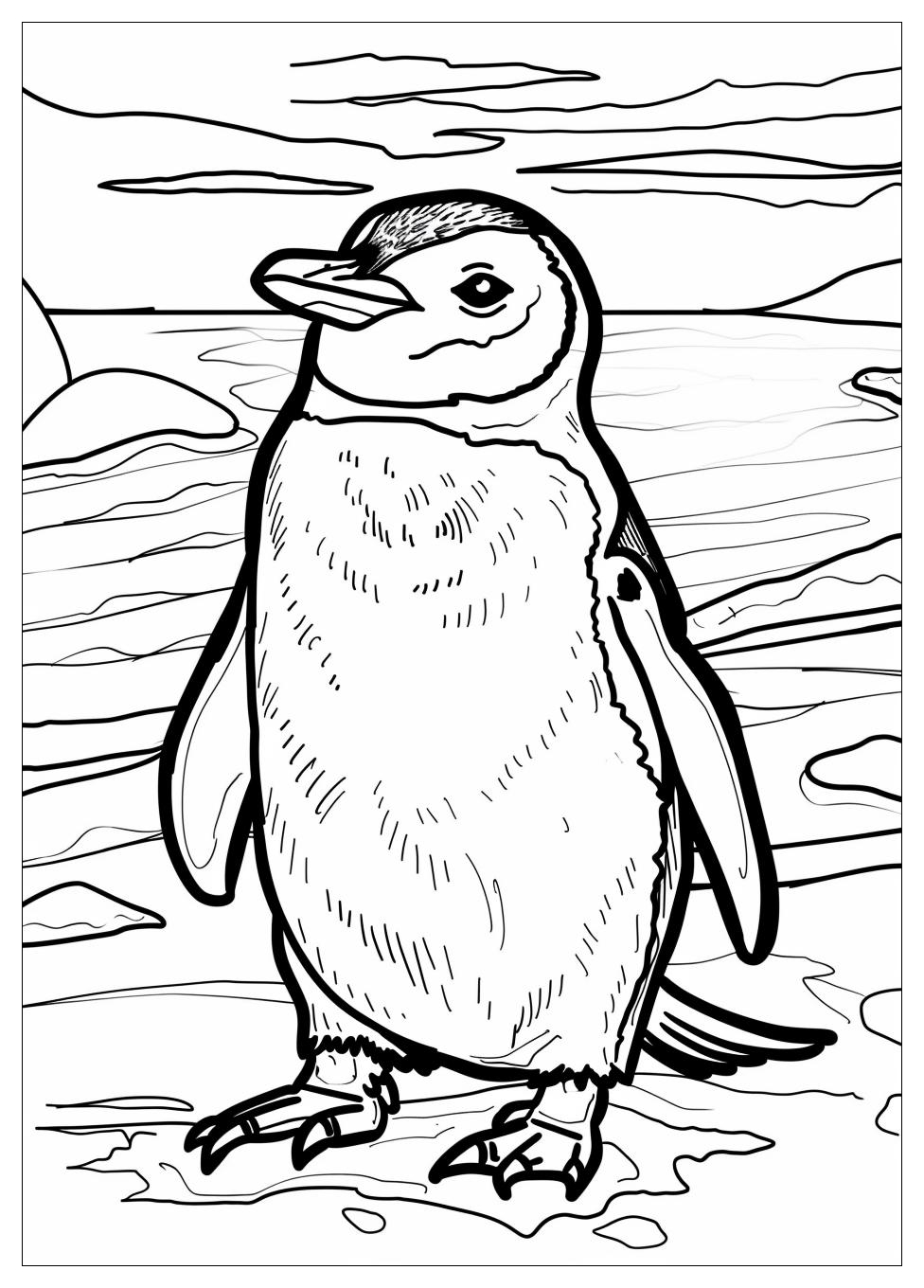 Penguin Coloring Pages-2