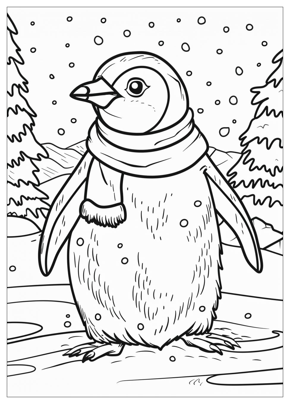Penguin Coloring Pages-3