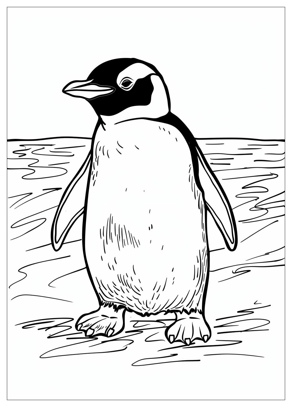 Penguin Coloring Pages-4