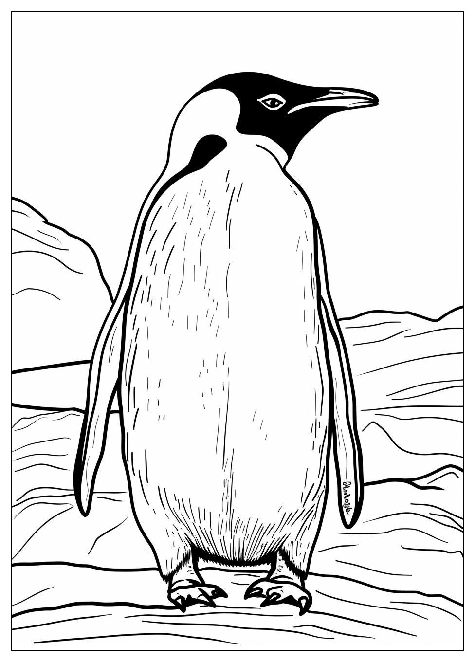 Penguin Coloring Pages-8