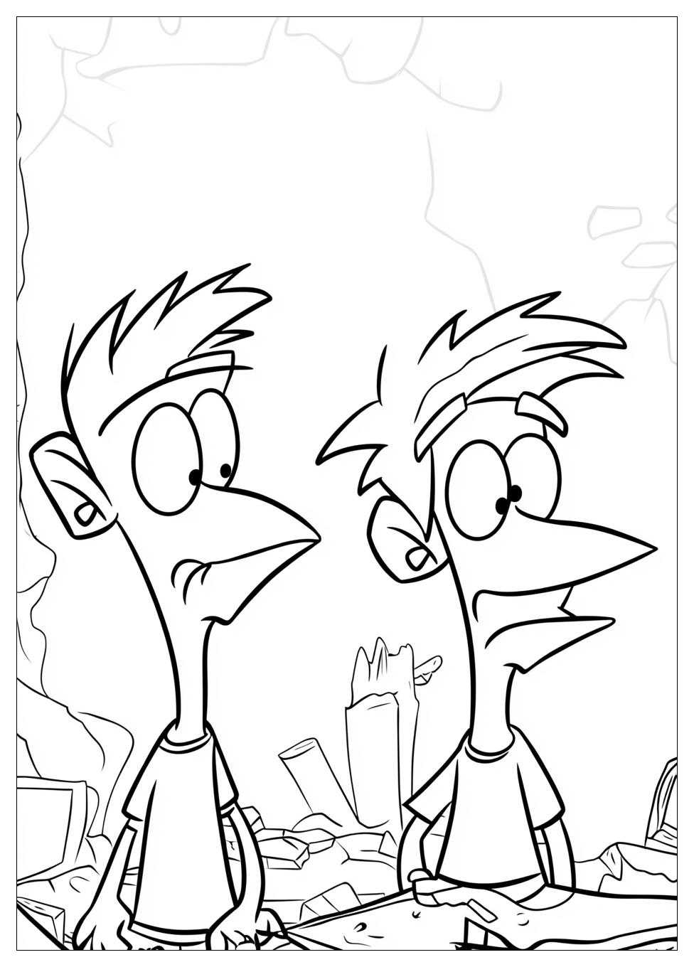 Phineas And Ferb Coloring Pages-11