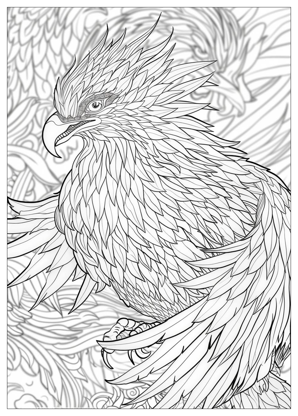 Phoenix Bird Coloring Pages-15