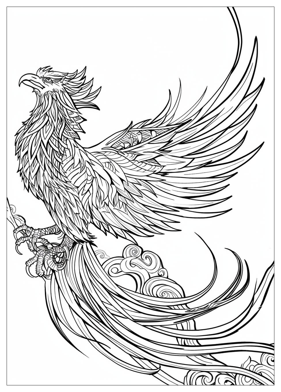Phoenix Bird Coloring Pages-18