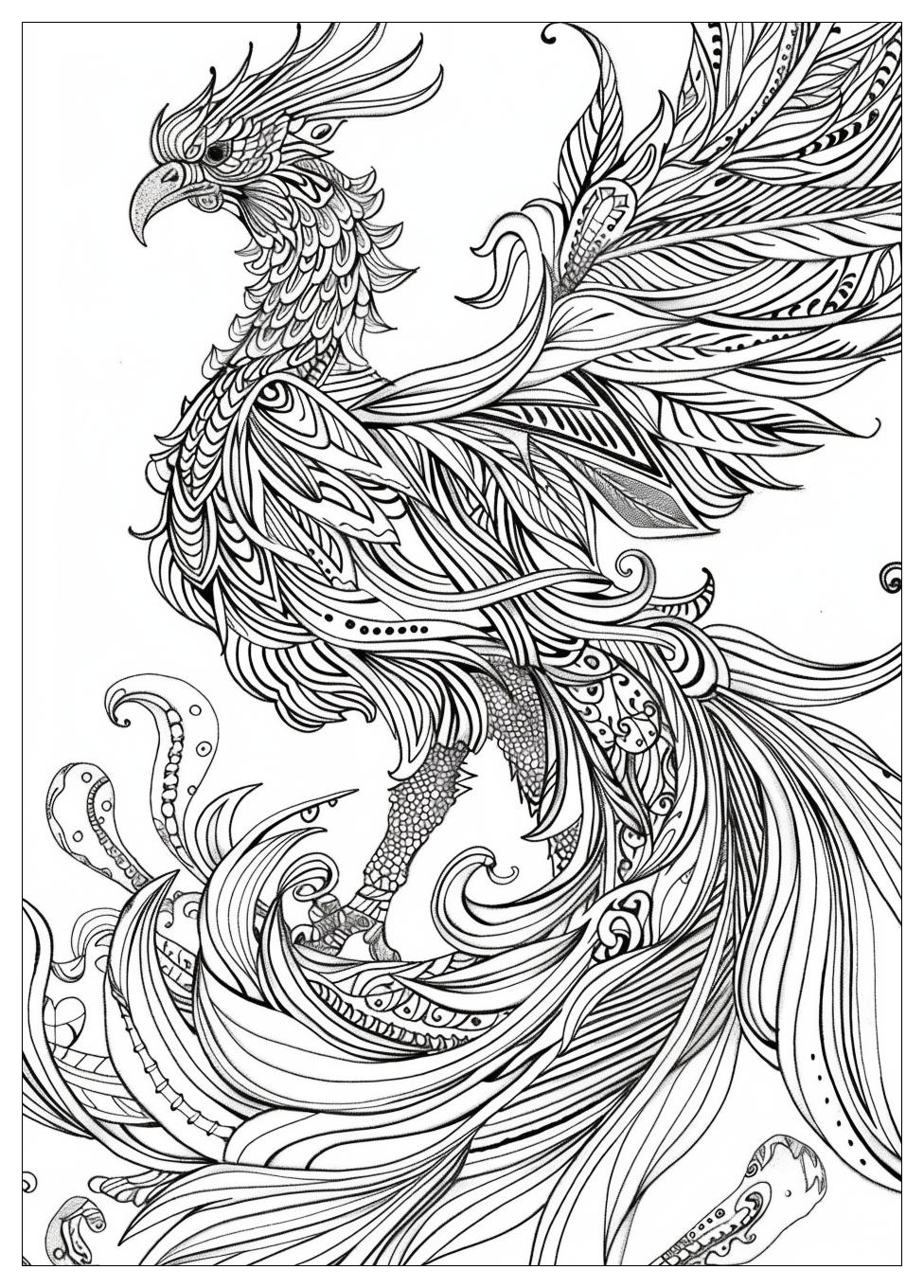 Phoenix Bird Coloring Pages-20