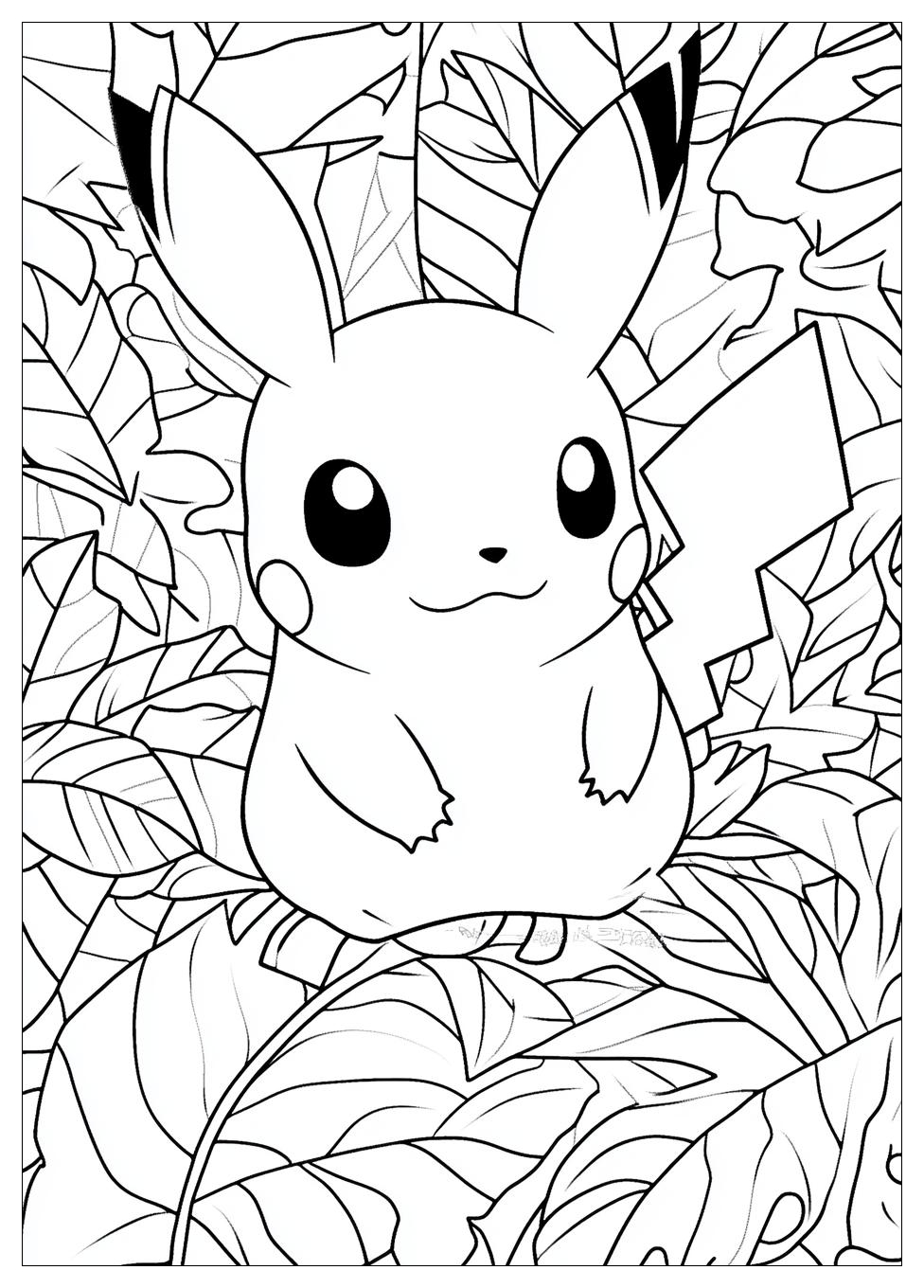 Pikachu Coloring Pages-10