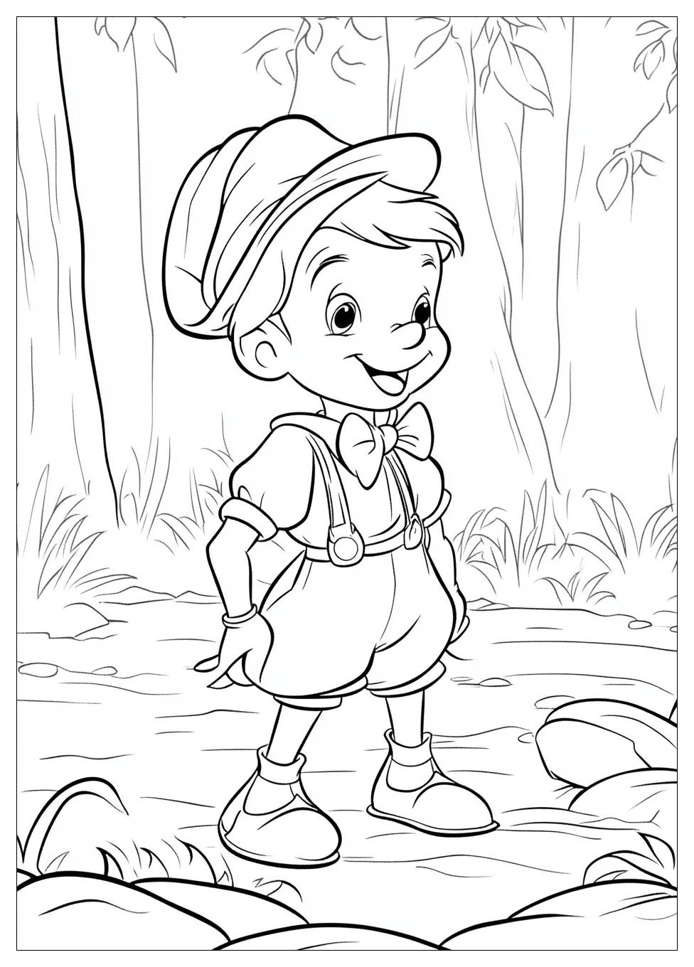 Free Printable Pinocchio Coloring Pages 4 Pinocchio Coloring Pages-4
