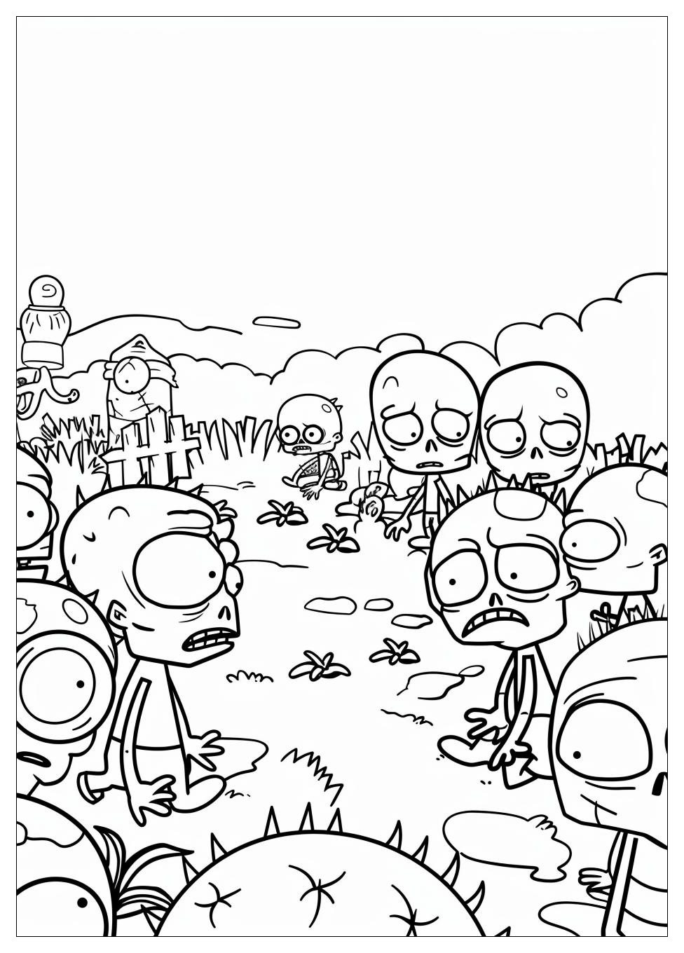 Plants Vs Zombies Coloring Pages-1