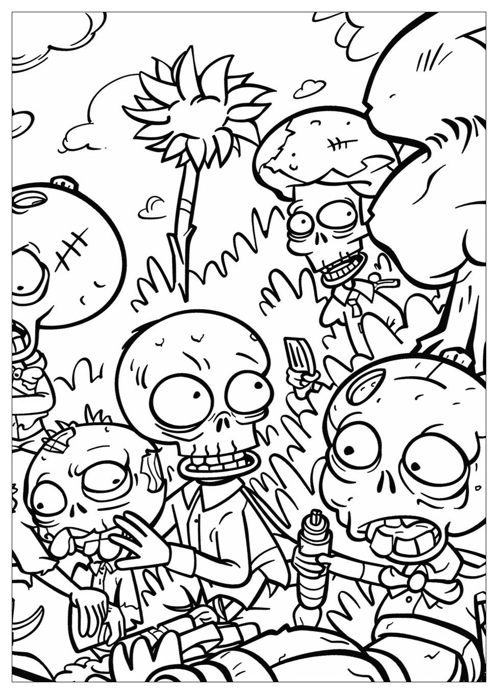 Plants Vs Zombies Coloring Pages-11