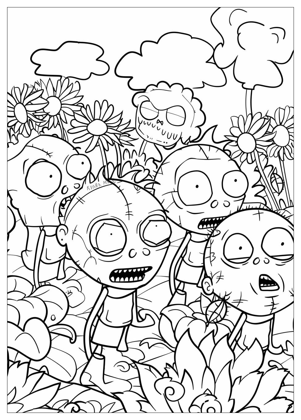 Plants Vs Zombies Coloring Pages-2