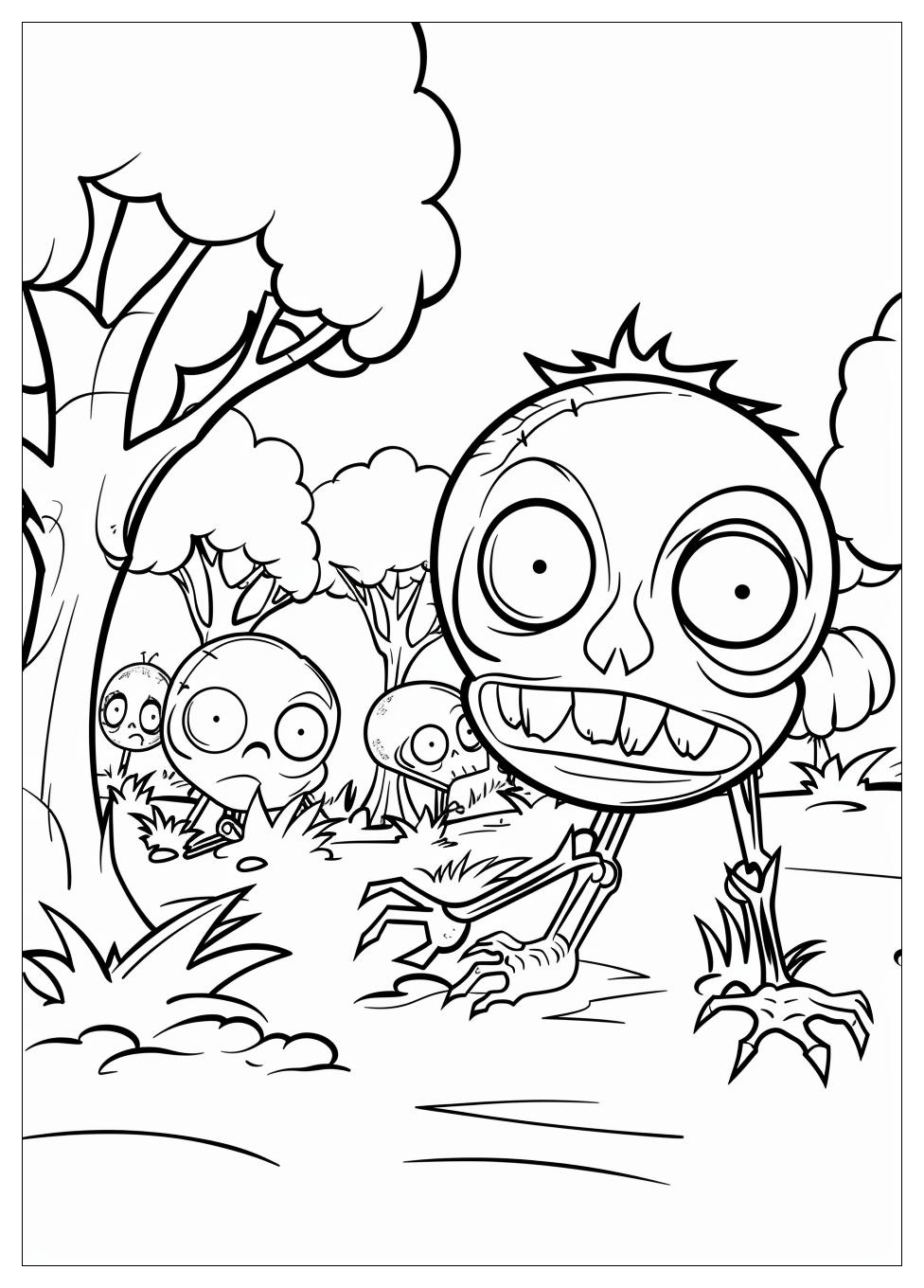 Plants Vs Zombies Coloring Pages-3