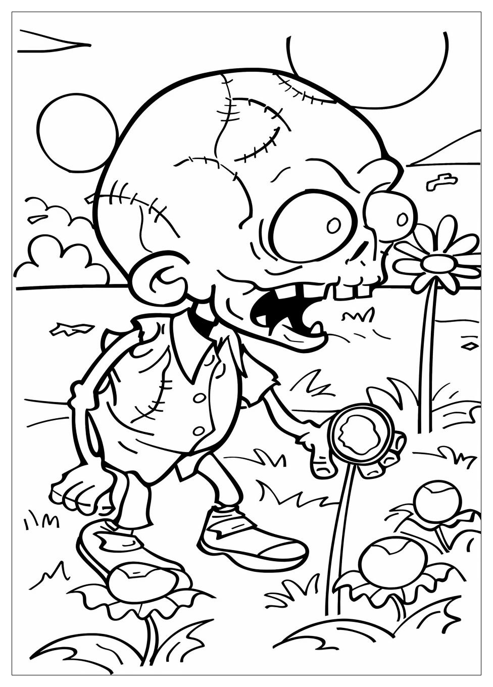 Plants Vs Zombies Coloring Pages-6