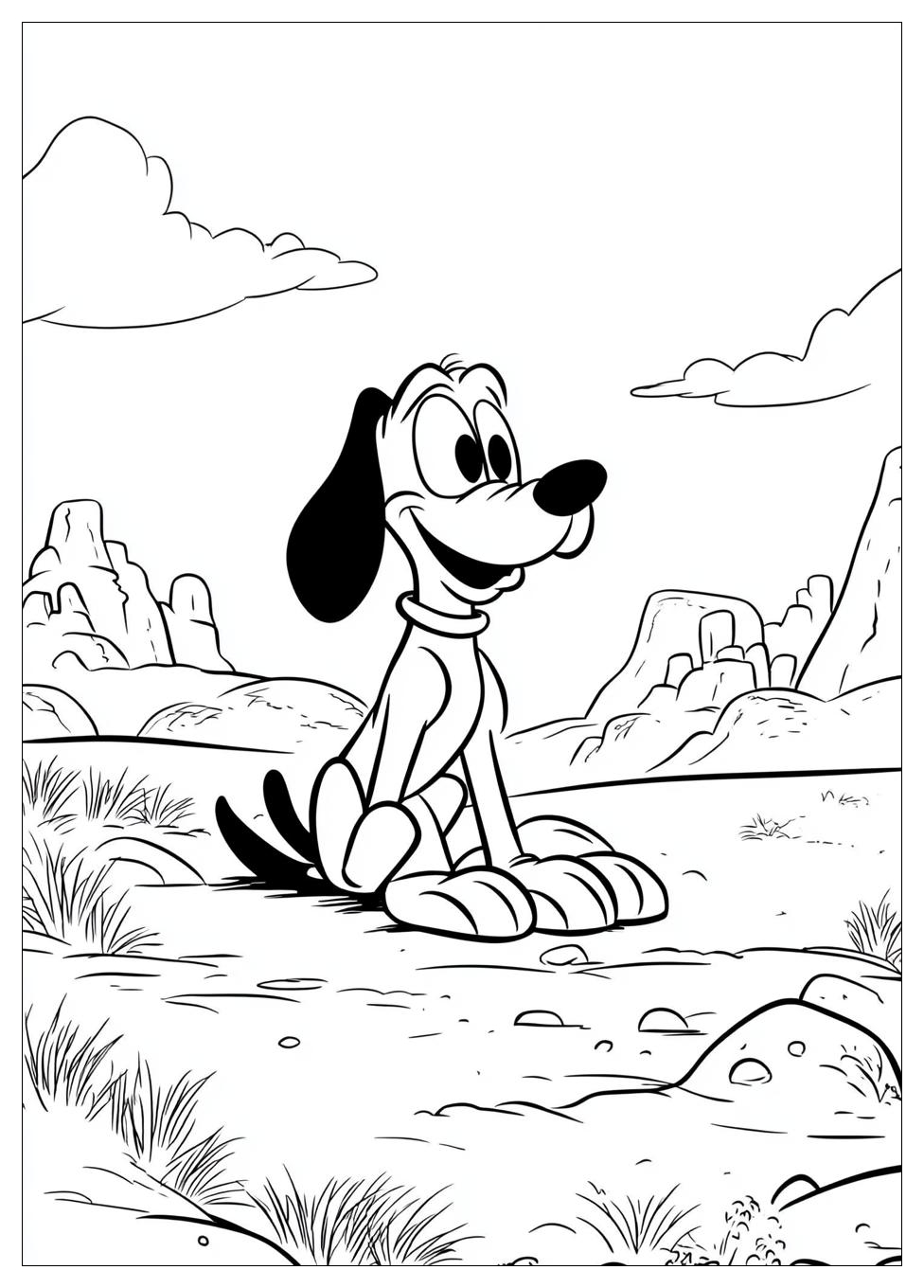 Free Printable Pluto Coloring Pages 4 Pluto Coloring Pages-4