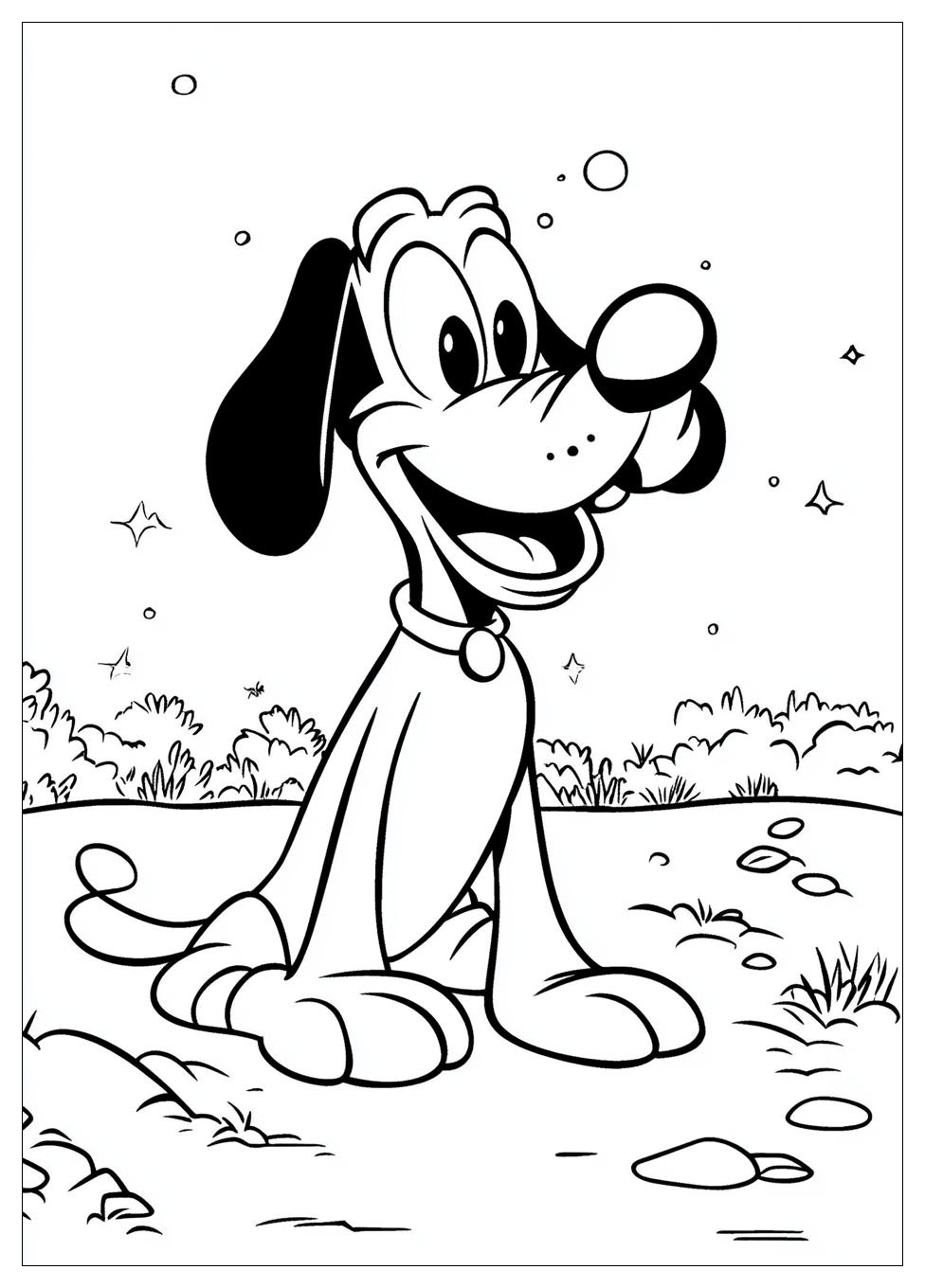 Free Printable Pluto Coloring Pages 9 Pluto Coloring Pages-9