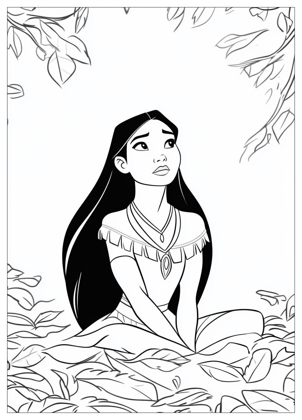 Free Printable Pocahontas Coloring Pages 12 Pocahontas Coloring Pages-12