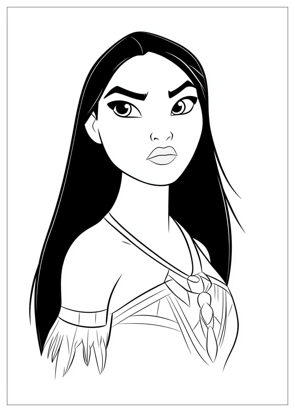 Free Printable Pocahontas Coloring Pages 3 Pocahontas Coloring Pages-3
