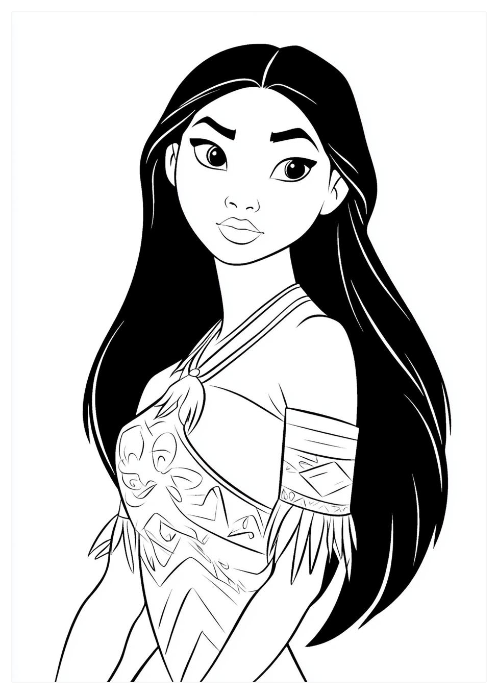 Free Printable Pocahontas Coloring Pages 4 Pocahontas Coloring Pages-4