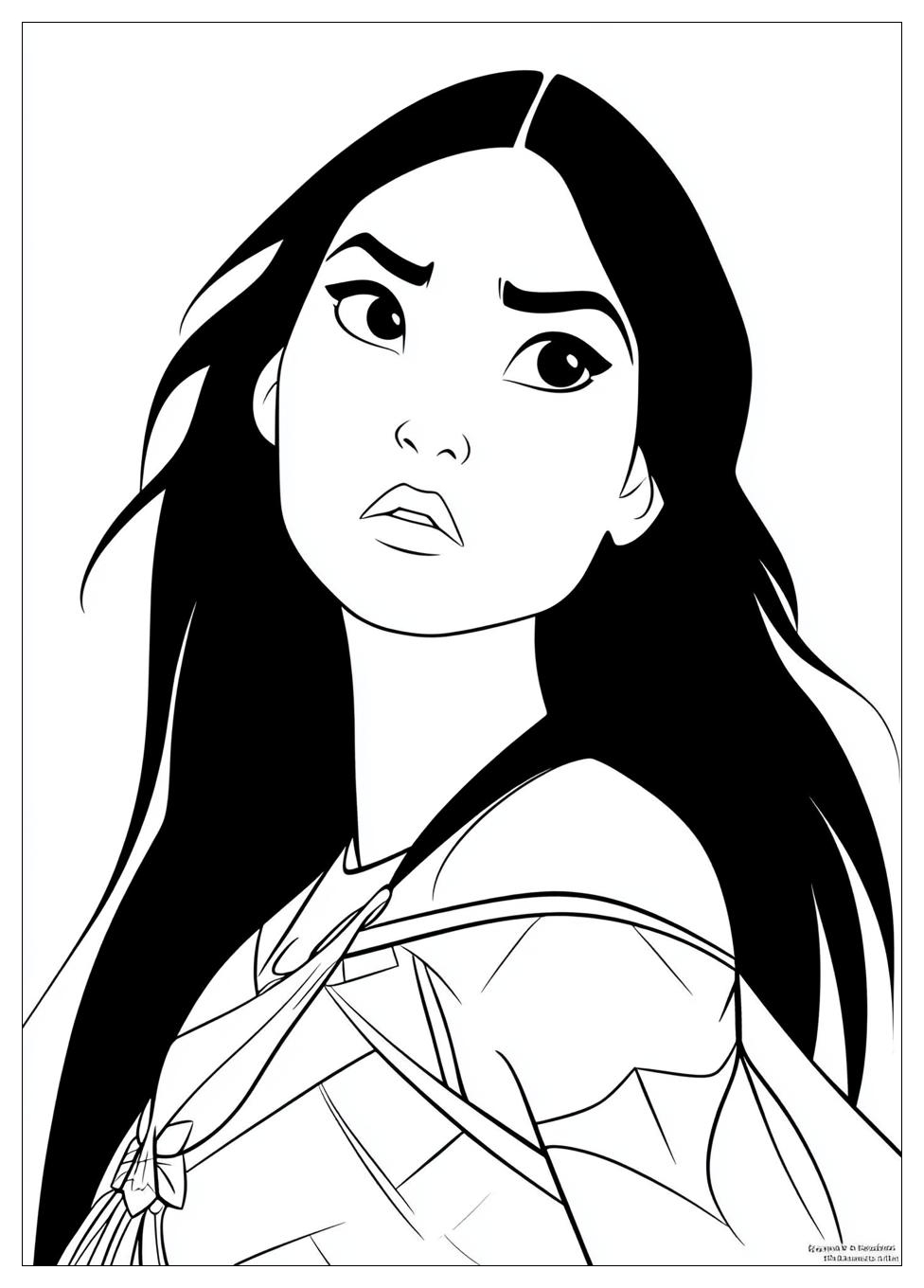 Free Printable Pocahontas Coloring Pages 7 Pocahontas Coloring Pages-7