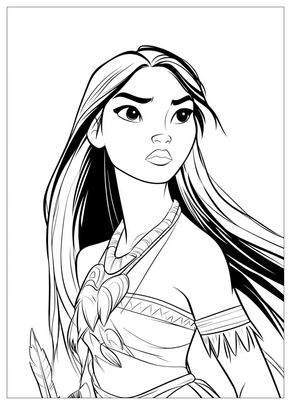 Free Printable Pocahontas Coloring Pages 8 Pocahontas Coloring Pages-8