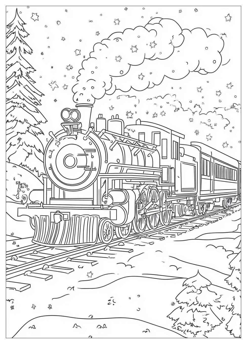 Polar Express Coloring Pages-10