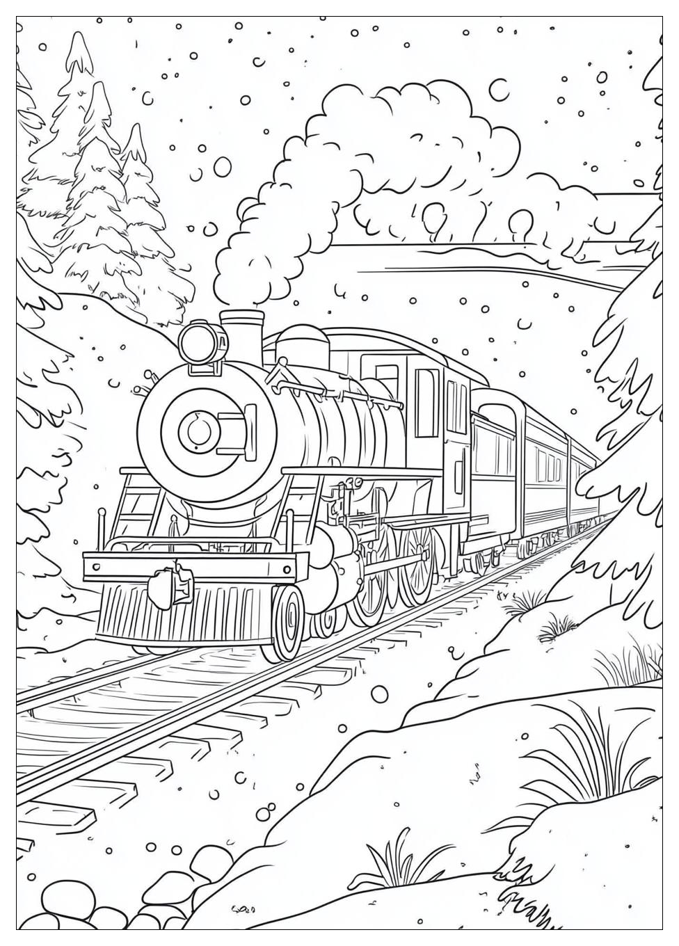 Polar Express Coloring Pages-11