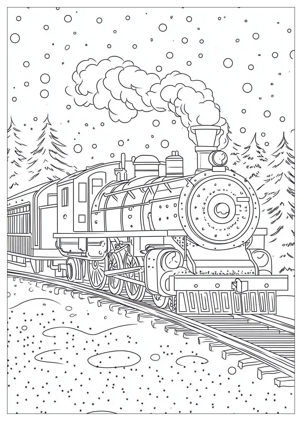 Polar Express Coloring Pages-17