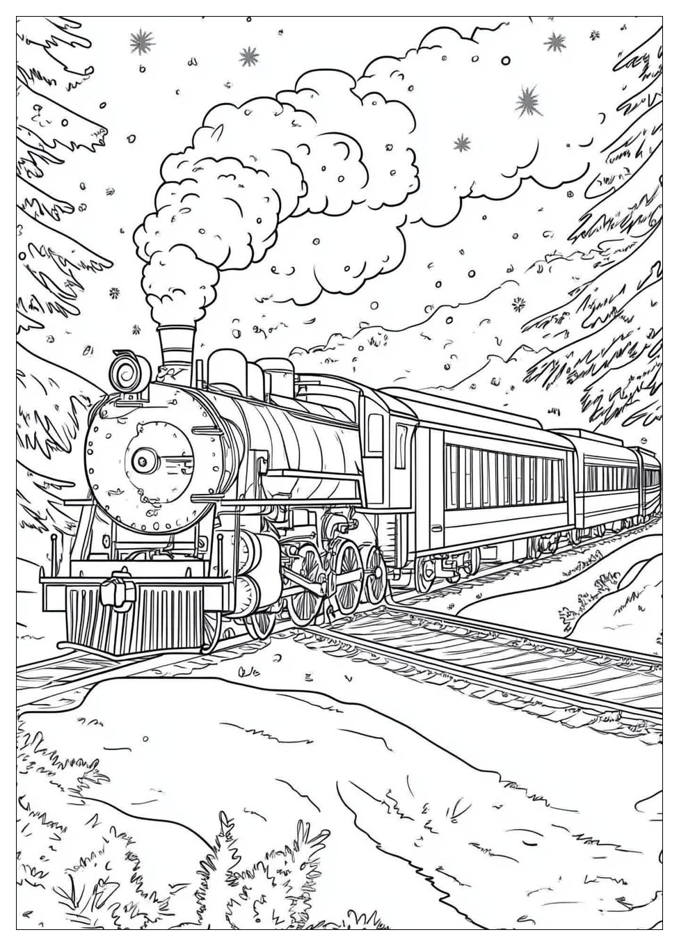 Polar Express Coloring Pages-19