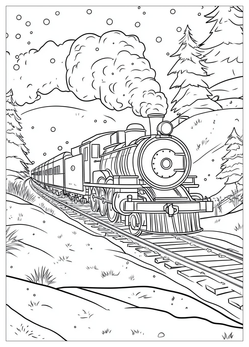 Polar Express Coloring Pages-2