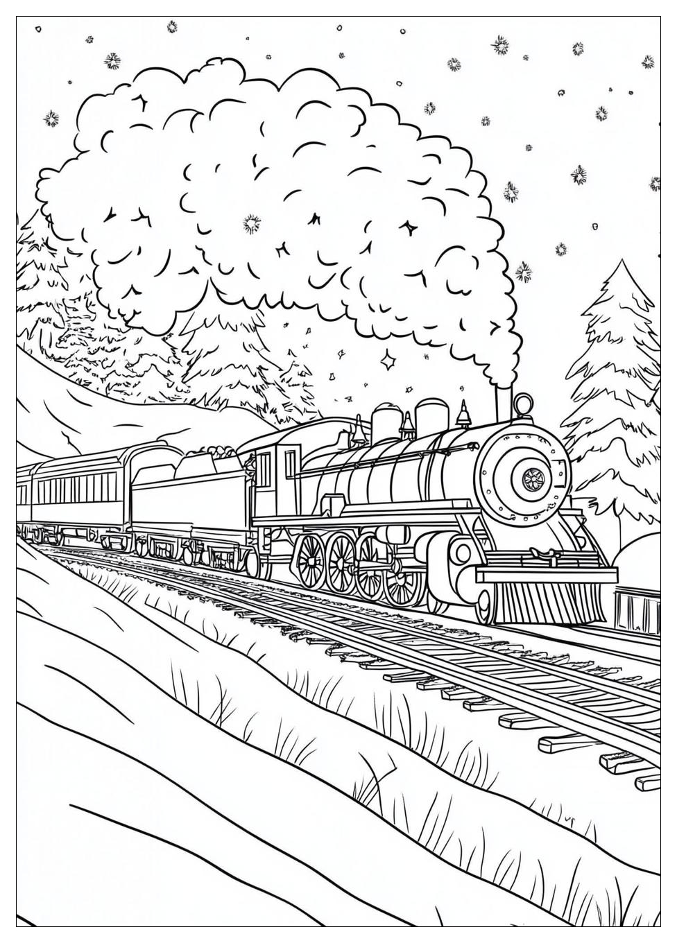 Polar Express Coloring Pages-3