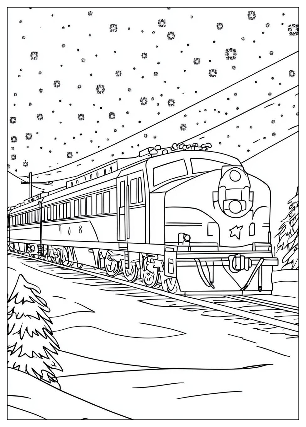 Polar Express Coloring Pages-5