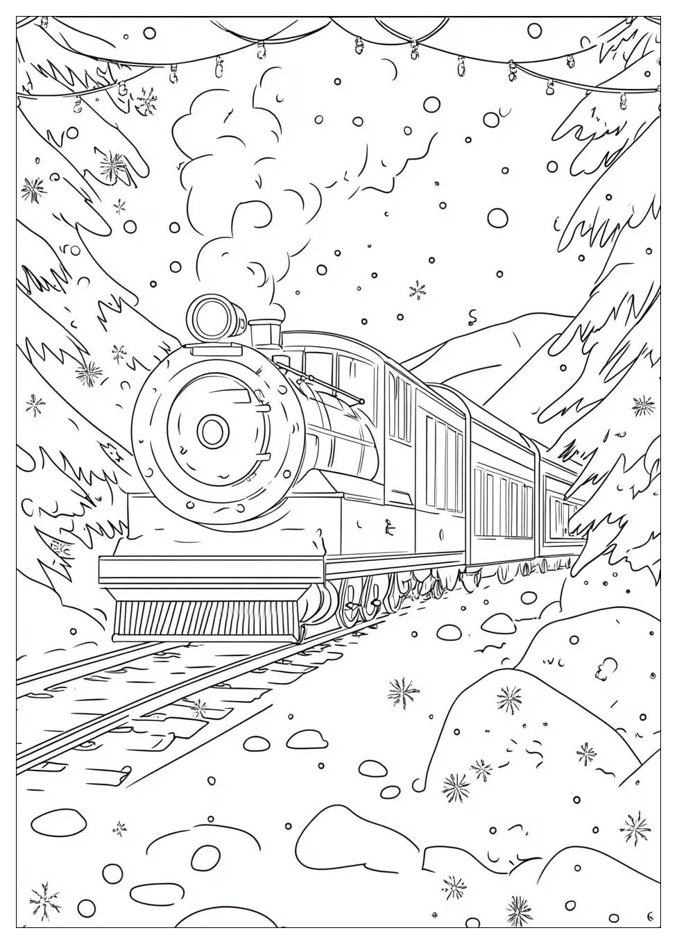 Polar Express Coloring Pages-7