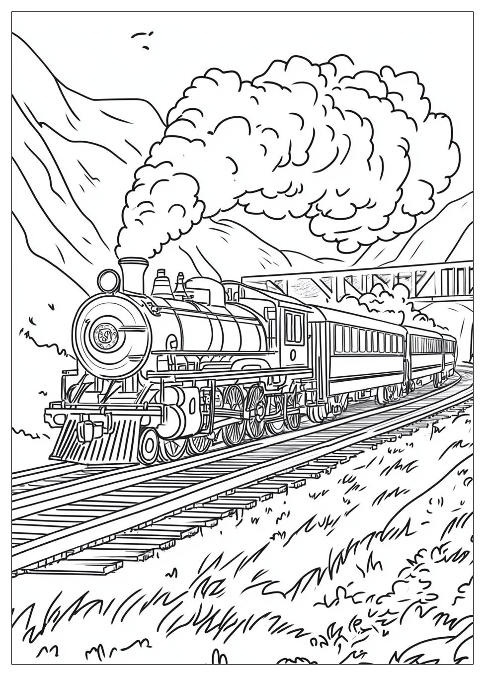 Polar Express Coloring Pages-8
