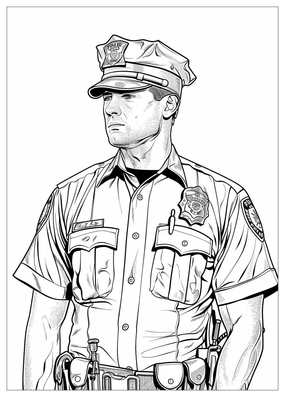Police Coloring Pages-17