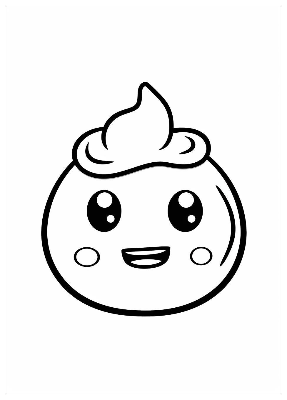 Poop Emoji Coloring Pages-11