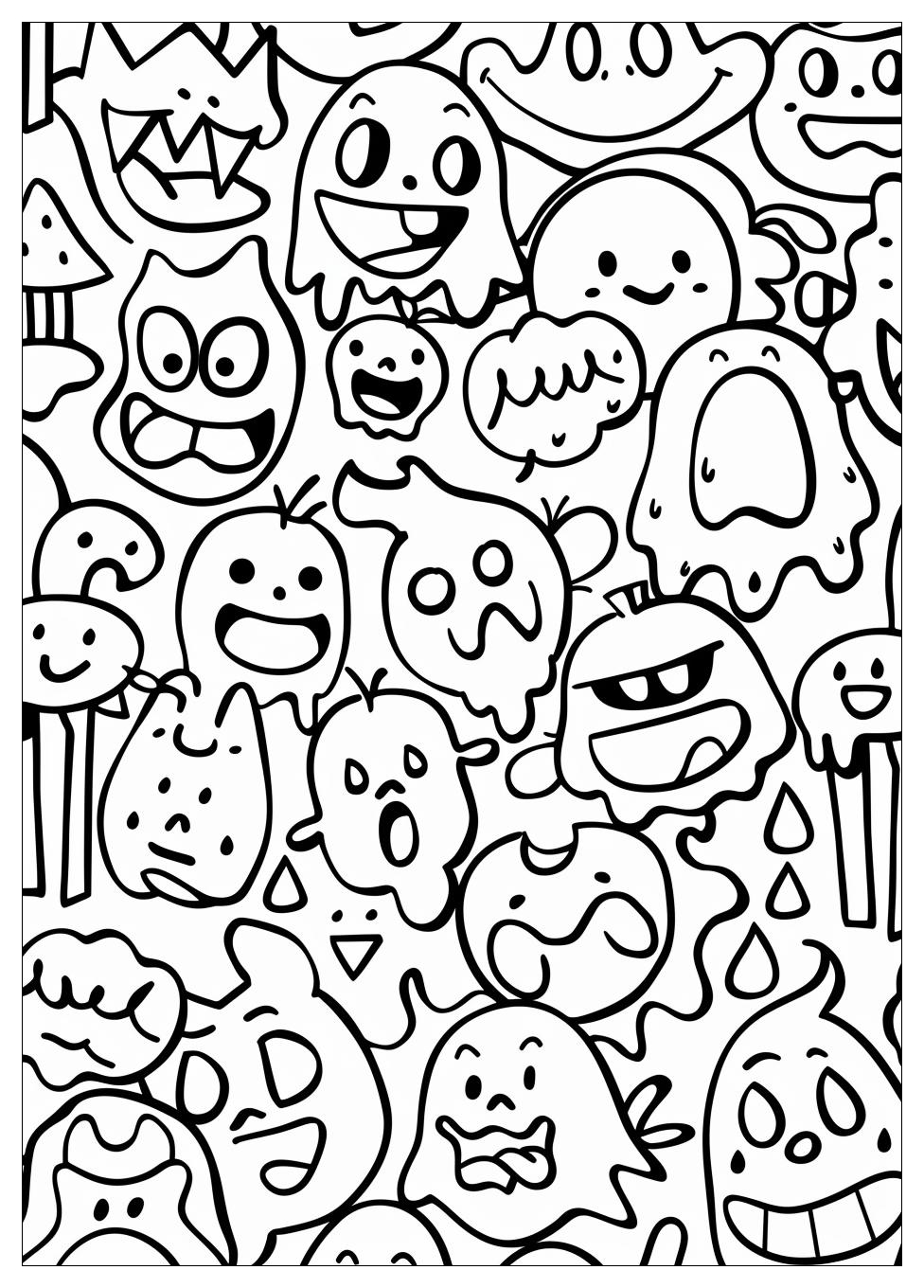 Poop Emoji Coloring Pages-16
