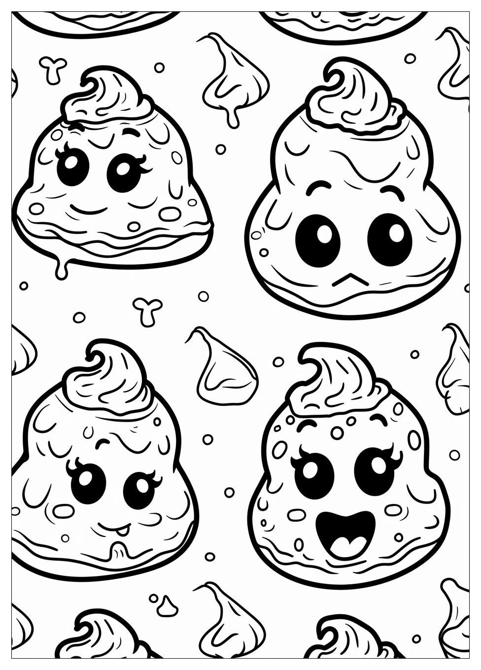 Poop Emoji Coloring Pages-17