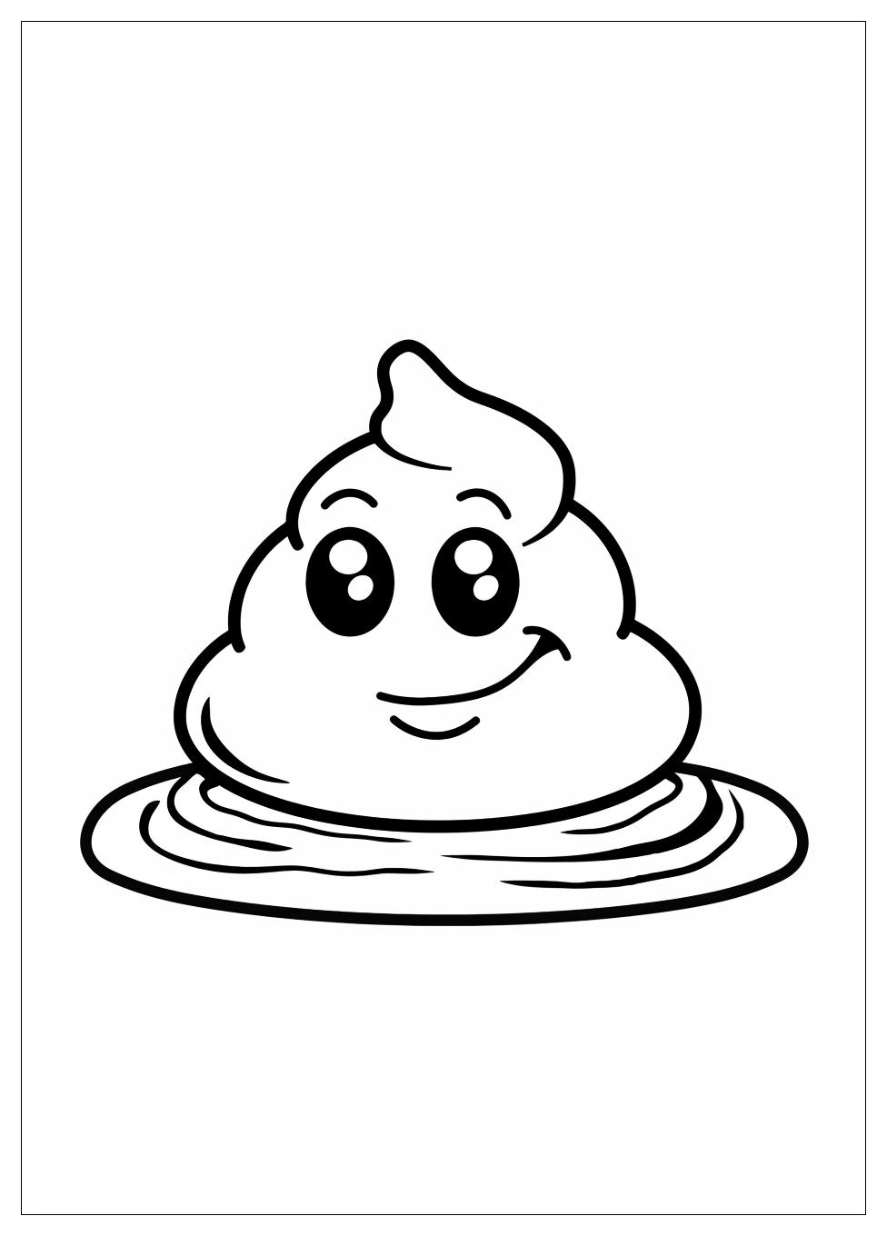 Poop Emoji Coloring Pages-19