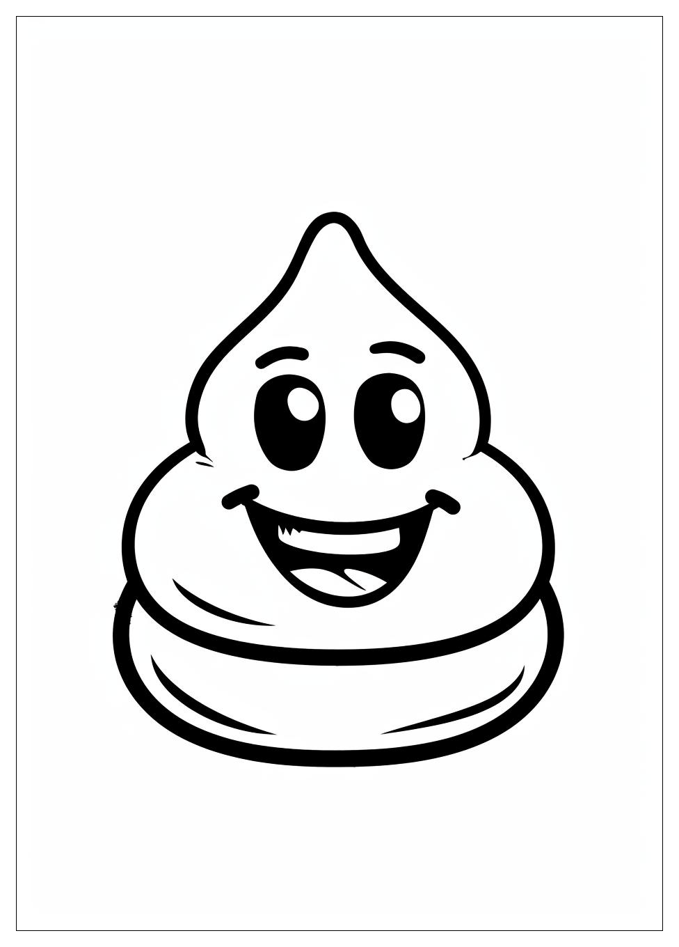 Poop Emoji Coloring Pages-2