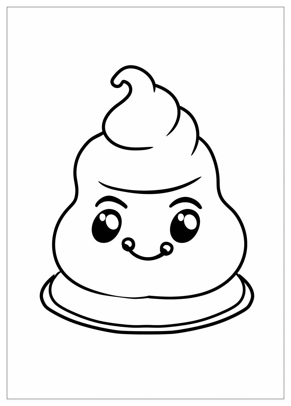 Poop Emoji Coloring Pages-3