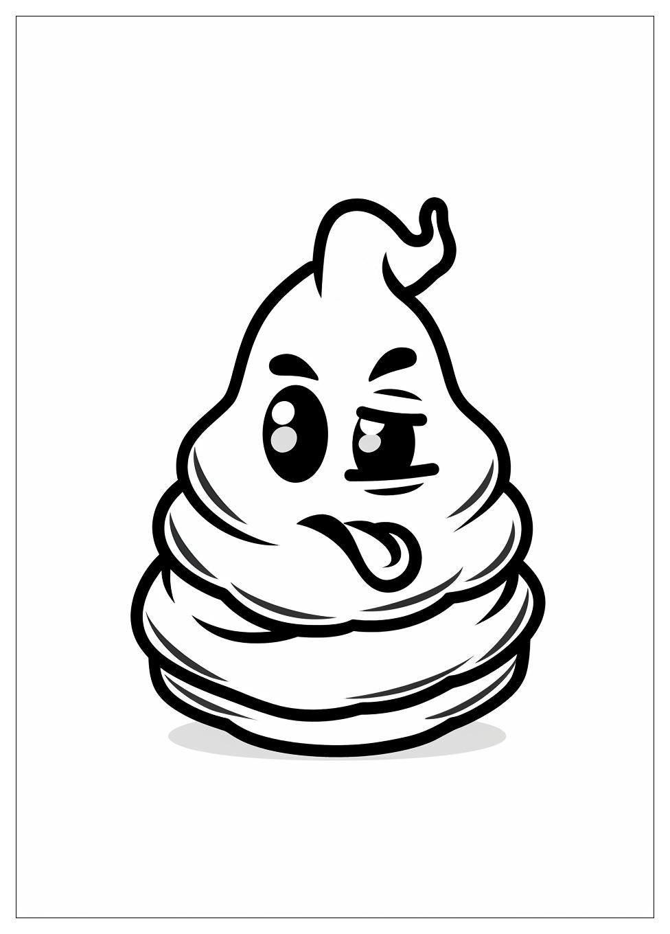 Poop Emoji Coloring Pages-8