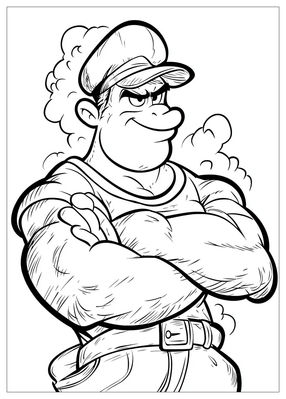 Free Printable Popeye Coloring Pages 1 Popeye Coloring Pages-1