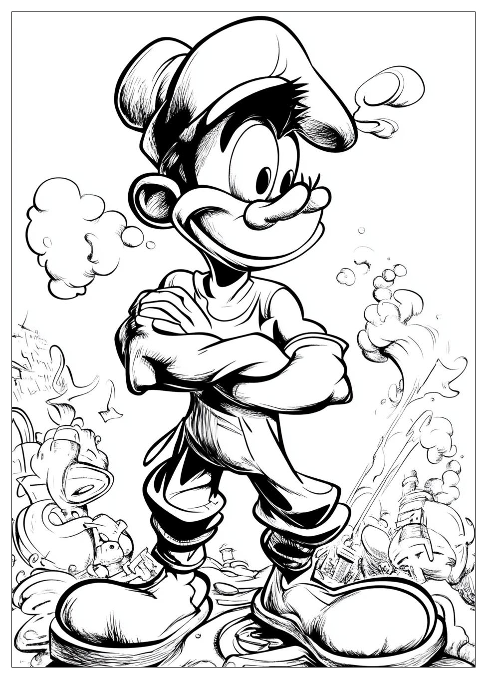 Free Printable Popeye Coloring Pages 7 Popeye Coloring Pages-7