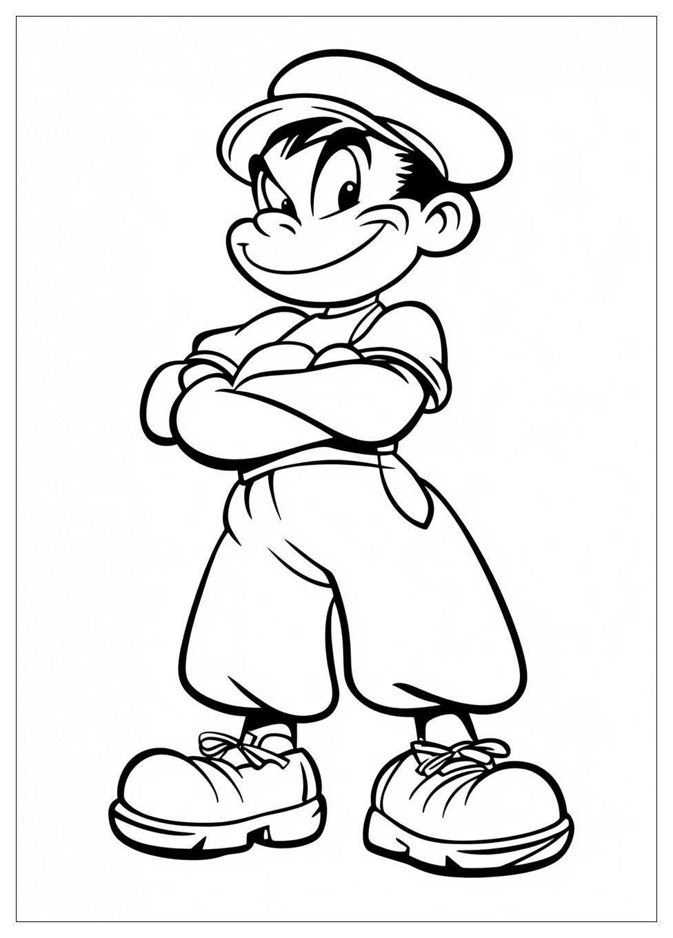Free Printable Popeye Coloring Pages 8 Popeye Coloring Pages-8