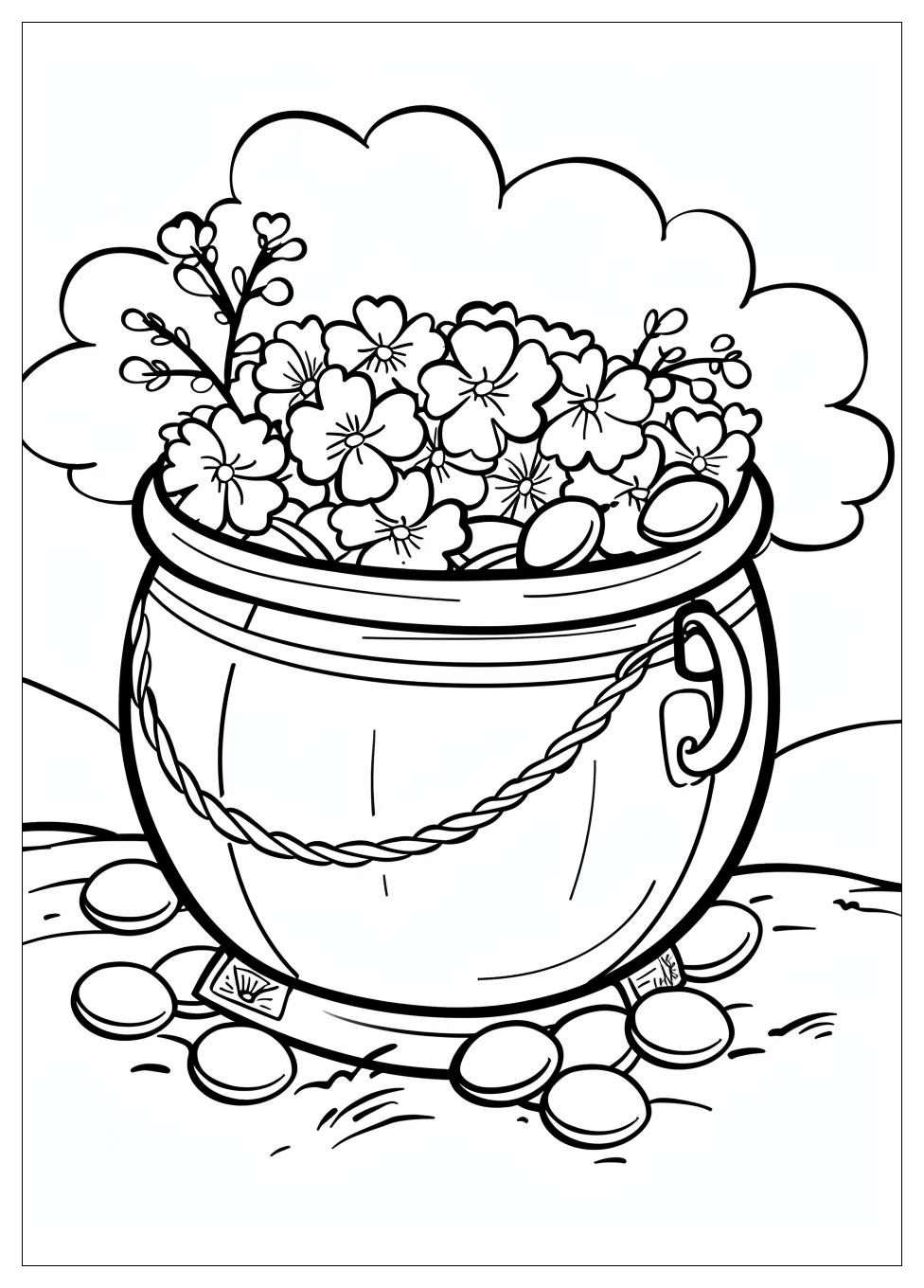Pot of Gold Coloring Pages-11