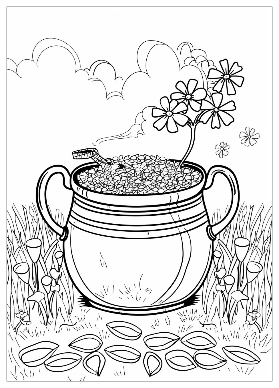Pot of Gold Coloring Pages-12