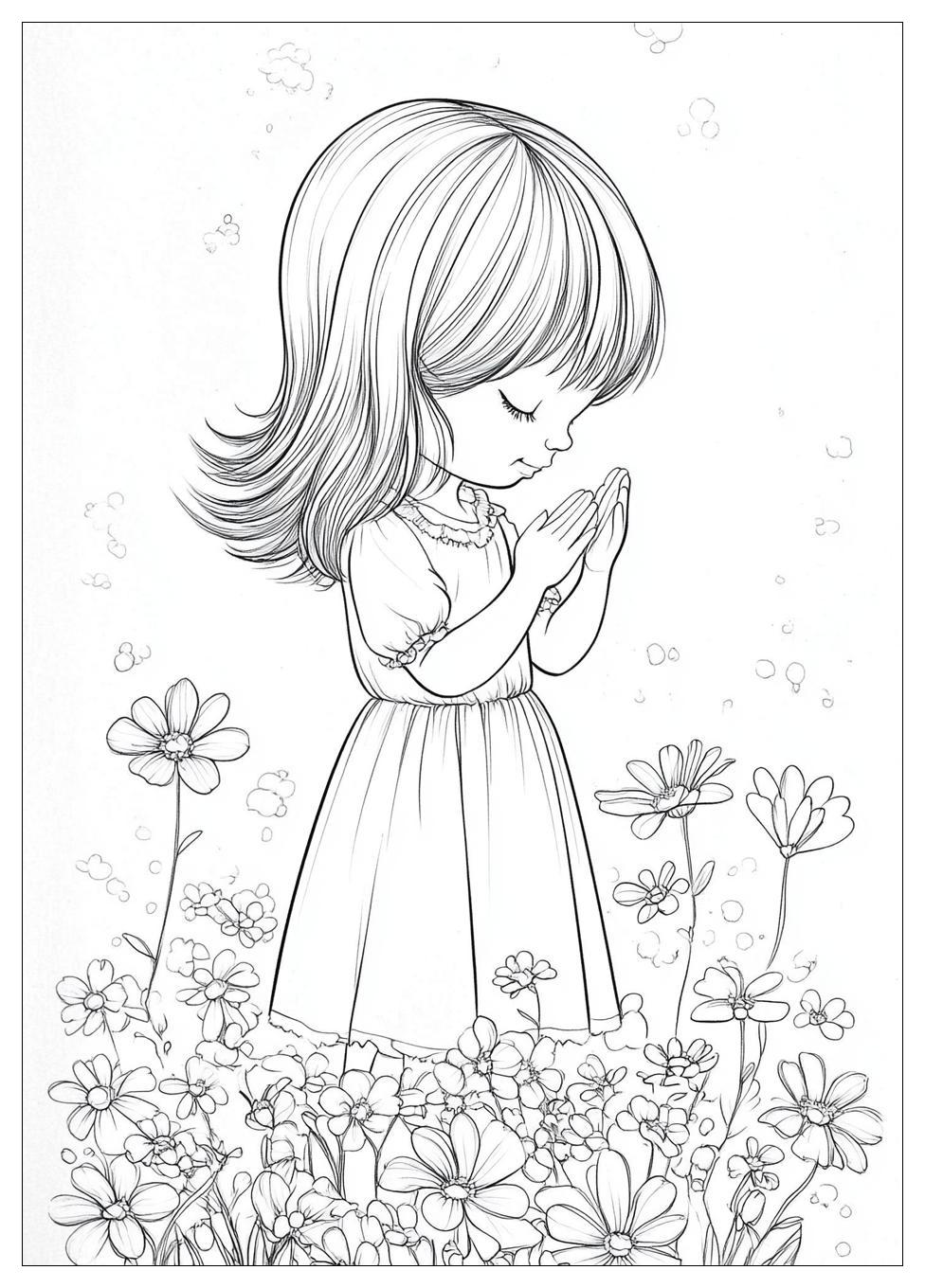 Precious Moments Coloring Pages-17