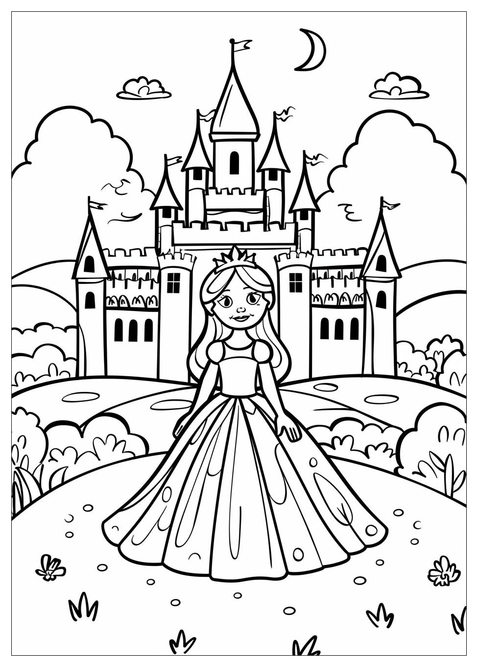 Princess Coloring Pages-1