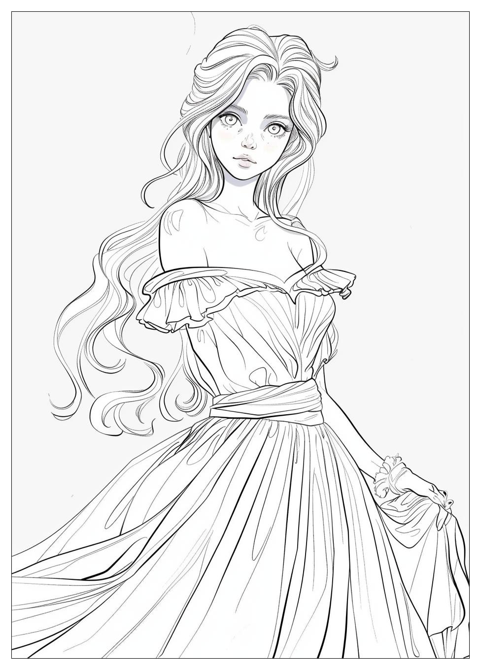 Princess Coloring Pages-16